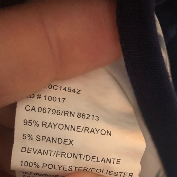 Blue, white and pink top with adjustable waistband, size M - Picture 4 of 4